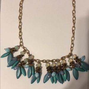 Blue statement necklace